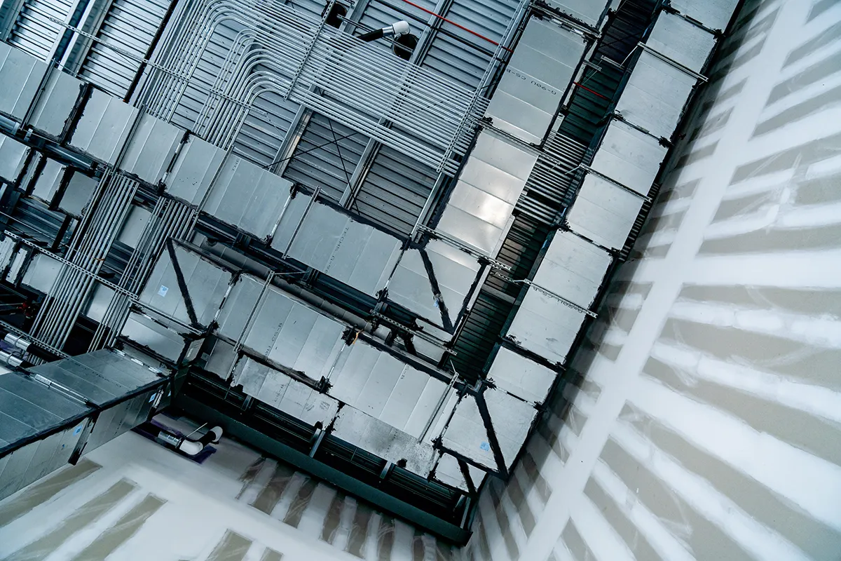 Duct runs overhead